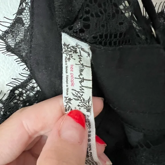 Free People Silk and Lace Bodysuits - Picture 3 of 4